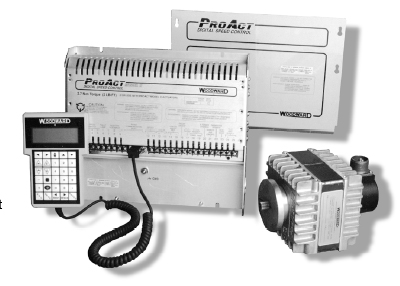 Woodward ProAct I és II digital electronic powered governor system